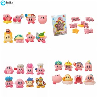 ISITA โมเดลฟิกเกอร์ PVC รูปการ์ตูนอนิเมะ Kirby Star สีชมพู สําหรับแฟนคลับ