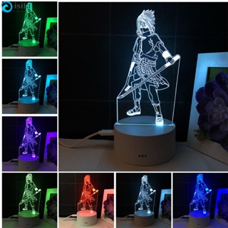 ISITA โคมไฟกลางคืน Led รูปการ์ตูนอนิเมะ Sasuke Huoying Touch Sensor สําหรับเด็ก