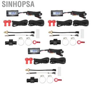 Sinhopsa 4 in 1 Motorcycle Digital  LCD Screen Engine Water Voltage Time Meter Universal DC12V