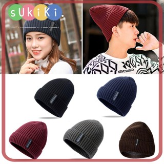 Sukiki Skullies Beanies หมวกบีนนี่ ขนเฟอร์ ไร้ขอบ ฤดูหนาว สําหรับผู้หญิง