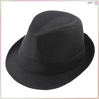 หมวกเต้นรํา Fedora สําหรับเด็ก 56-58 ซม. (สีดํา)