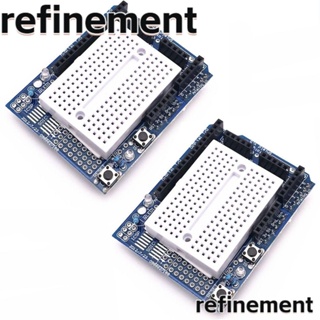 Refinement เบรดบอร์ดไฟเบอร์กลาส SYB-170 ขนาดเล็ก ทนทาน 2 ชุด Arduino R3 ProtoShield