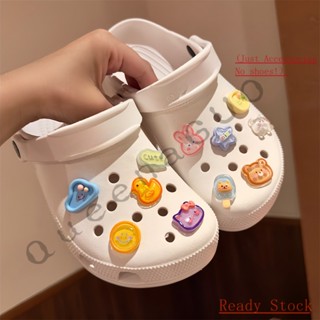 CROCS Jibbitz set（ไม่รวมรองเท้า）,Jibbitz หัวเข็มขัดใส รูปกระต่ายน่ารัก DIY สําหรับตกแต่งรองเท้า Crocs