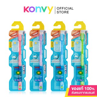 Dr.ray Toothbrush Orthodontic D48 1pcs [Random Colors] แปรงสีฟันรุ่น Orthodontic D48 สำหรับคนดัดฟัน.