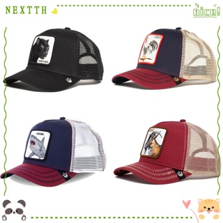 Nextth หมวกเบสบอล ผ้าตาข่าย ลายสัตว์ สไตล์ฮิปฮอป สําหรับคน 1 ชิ้น