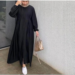 Zeivor - ZEC Overal VIE/Hazzle Tille Polo Maxi Dress/Muslim Women Fashion/Long Sleeve Maxy Dress/Daily Outfit Women Hijab/Teenage Casual Clothing ABG/Formal Plain Dress