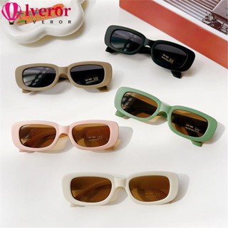 Lveror แว่นตากันแดด UV 400 ทรงสี่เหลี่ยมผืนผ้า สําหรับเด็ก