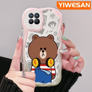 เคสโทรศัพท์มือถือใส แบบนิ่ม ลายการ์ตูนหมี กันกระแทก สําหรับ Realme 8 5G 8s 5G Q3i V13 5G Narzo 30 Q3