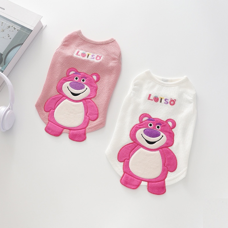 เสื้อผ้าสุนัข เสื้อผ้าแมว เสื้อผ้าสัตว์เลี้ยง การ์ตูนน่ารัก Anti-Lint เสื้อกั๊กสัตว์เลี้ยงฤดูร้อน XBL-FS-SS