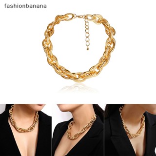 [fashionbanana] สร้อยคอโชคเกอร์ โซ่หนา โลหะ สไตล์พังก์ ฮิปฮอป ของขวัญใหม่ พร้อมส่ง