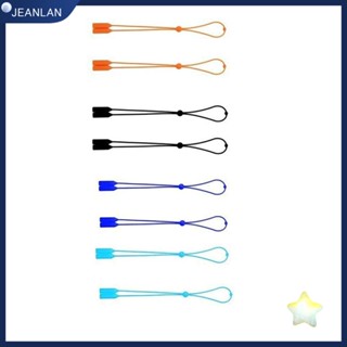 Jeanlan สายคล้องแว่นตา ซิลิกาเจล สีพื้น ปรับได้ ป้องกันการสูญหาย 8 ชิ้น