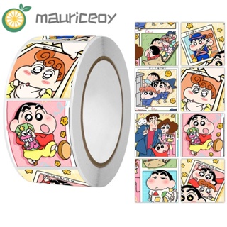 Mauriceoya สติกเกอร์ ลายชินจัง กันน้ํา 500 ชิ้น ต่อม้วน สําหรับตกแต่งกีตาร์ DIY