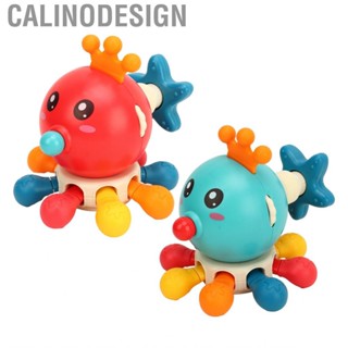 Calinodesign Baby Octopus Press Toys  Safe Durable 360 Degree Rotation Sensory Toy for Birthday