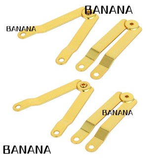 Banana1 บานพับโลหะ 180 องศา สีทอง สําหรับกล่องไม้ กล่องเครื่องประดับ 4 ชิ้น