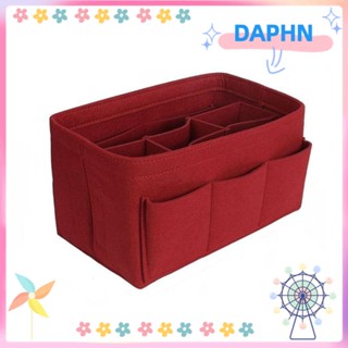 Daphs กระเป๋าถือ ใส่เครื่องสําอาง ผ้าสักหลาด ทนทาน แฟชั่นสําหรับผู้หญิง