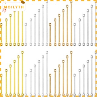 Moilyth จี้เชื่อมต่อทองเหลือง สีทอง สีเงิน สําหรับทําเครื่องประดับ