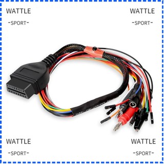 Wattle OBD2 สายเคเบิลเชื่อมต่อ 16Pin อุปกรณ์เสริม สําหรับรถยนต์