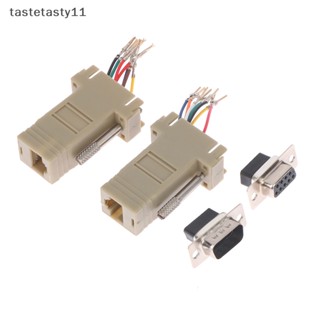 อะแดปเตอร์เชื่อมต่อ TA 9 Pin DB9 RS232 Male Female To RJ45 DB9 สําหรับคอมพิวเตอร์ TH