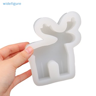 Widefigure แม่พิมพ์ซิลิโคน รูปกวาง 3D สําหรับตกแต่งบ้าน ของขวัญคริสต์มาส