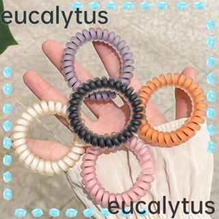 Eucalytus1 ยางรัดผม แบบยืดหยุ่น แฟชั่น สําหรับเด็กผู้หญิง 6 ชิ้น