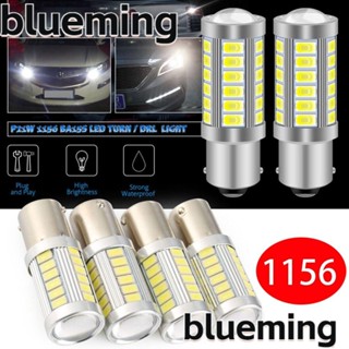 Blueming2 หลอดไฟเบรกถอยจอดรถยนต์ LED 382 P21w Ba15s 12V 1156 2 ชิ้น