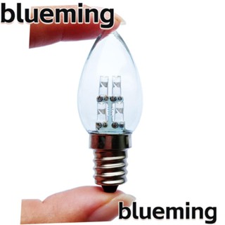 Blueming2 หลอดไฟคริสตัล E12 LED 4 ดวง สีขาวอบอุ่น 3000K 6500k 0.8W ขนาดเล็ก