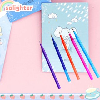 Solighter ไส้เติมเครื่องเขียนแฟชั่น ลบได้หลายแบบ 5 ชิ้น/ชุด
