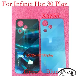 ฝาครอบแบตเตอรี่ด้านหลัง สําหรับ lnfinix Hot 30 Play Hot30play X6835 1 ชิ้น