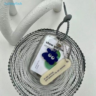 【tuilieyfish】ที่ใส่บัตรรูปภาพ รูปไข่น่ารัก แบบใส สําหรับเครื่องเขียน【IH】