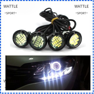 Wattle โคมไฟสํารอง 12V 15W Eagle Eye สีขาว สําหรับรถยนต์ 1 คู่