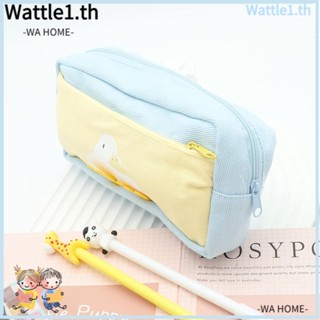 Wttle ปากกาหมึกซึม ผ้าแคนวาส ทนทาน สีเหลือง สีฟ้า สําหรับสํานักงาน