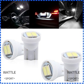 Wattle หลอดไฟติดป้ายทะเบียนรถยนต์ 2SMD 5630 12V COB สีขาว 4 ชิ้น 4 ชิ้น