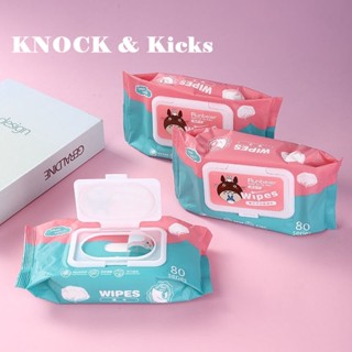  Knock &amp; Kicks  1 บาท ส่ง ฟรี ทิชชู่เปียก แบบ พก พา กระดาษทิชชู่ (1 บาท 1 ชิ้น)ง  Trendy สวย ทันสมัย fashion R97Z006 37Z230910