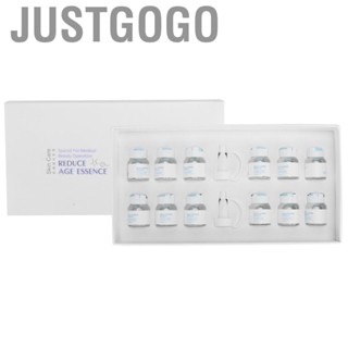 Justgogo Blue Copper Peptide Serum Tightening Fine Line  Moisturizing  Solution 10ml x 12pcs