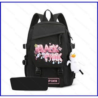 Gp1 BLACKPINK LISA กระเป๋าเป้สะพายหลัง กระเป๋านักเรียน อเนกประสงค์ จุของได้เยอะ แฟชั่นสําหรับผู้หญิง และผู้ชาย PG1