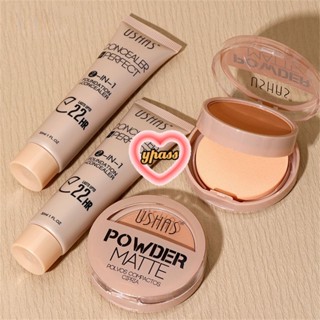 CYREAL 【ขายใหม่】 Ushas Powder Foundation Liquid คอนซีลเลอร์ยักษ์ Strong Cover Spot Pox พิมพ์ Dark Circle Tattoo Scar Foundation ครีม cs406b