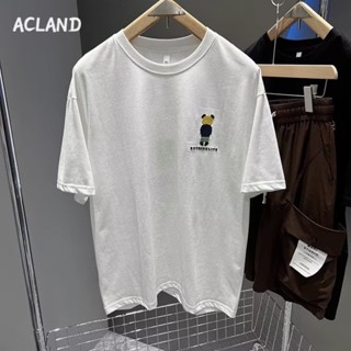 Acland เสื้อยืดผู้ชาย ผู้ชายเสื้อเชิ้ต เสื้อยืด ผ้านุ่ม ใส่สบาย ไม่หด ไม่ต้องรีด MTX2390KHI 37Z230912