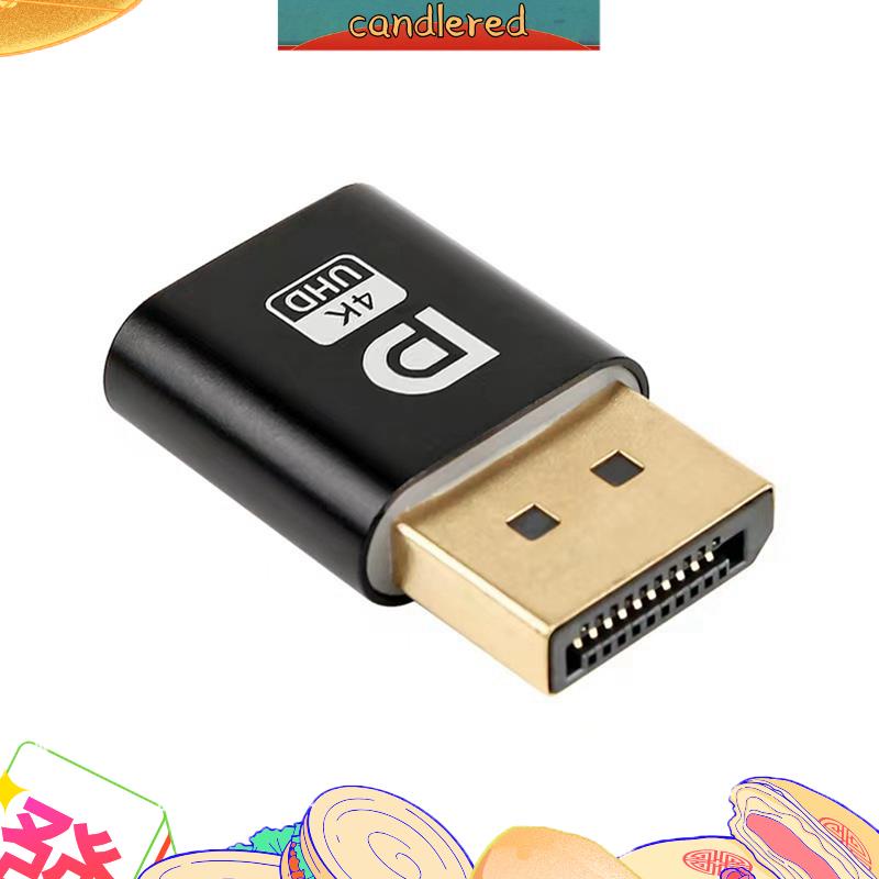 Dp อะแดปเตอร์แสดงผลเสมือนจริง EDID Headless Ghost Emulator สําหรับ PC กราฟิกการ์ดวิดีโอ เทียน