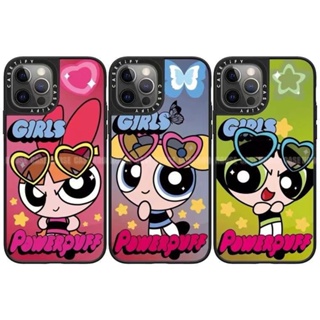 เคสโทรศัพท์มือถือ แบบกระจก สําหรับ Samsung Galaxy S23 Ultra S22 Plus S21 FE S20 Note20Ultra Powerpuff