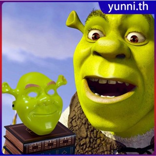 ฮาโลวีนสีเขียว Shrek หน้ากาก PVC คอสเพลย์ผู้ใหญ่สัตว์ประสิทธิภาพ Prop รูปการ์ตูนปาร์ตี้วันหยุดตกแต่ง DIY Yunni