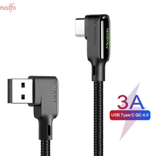 Nedfs สายชาร์จ Type C 3A USB Type C 4.0 3A ยืดหดได้ ชาร์จเร็ว สําหรับรถยนต์