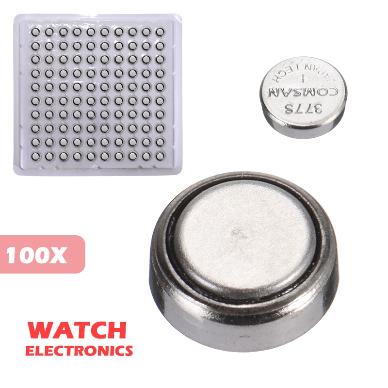 100 pcs AG4 Button Cell Battery 377 LR626 1.55V Alkaline Watch Coin Batteries SR626SW SR626 Electron