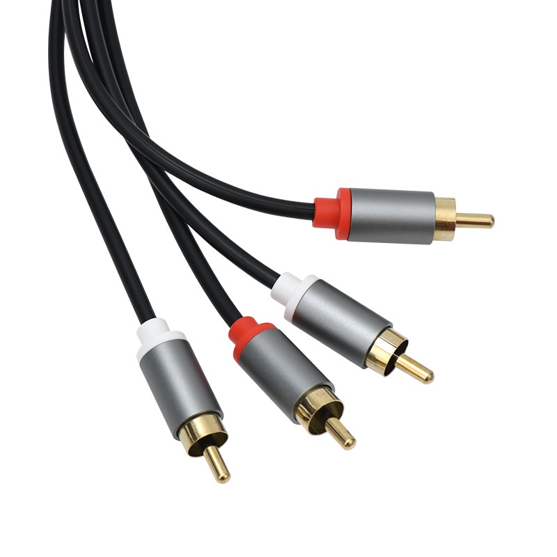 Double Lotus 2 to 2 Audio Cable, 2RCA to 2RCA Cable, TV Audio Cable, AV Audio and Video Cable