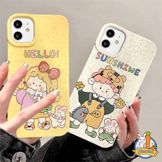 เคสซิลิโคนนิ่ม ลายการ์ตูนน่ารัก กันตก สําหรับ iPhone 15 14 13 12 11 Pro Max X Xr Xs Max 8 7 6 6s Plus SE 2020