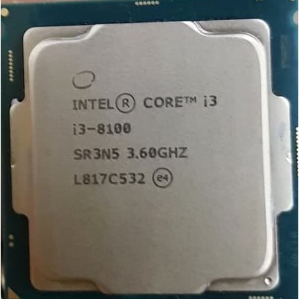 INTEL CORE I3 8100 / I3-8100 PROCESSOR SOCKET 1151