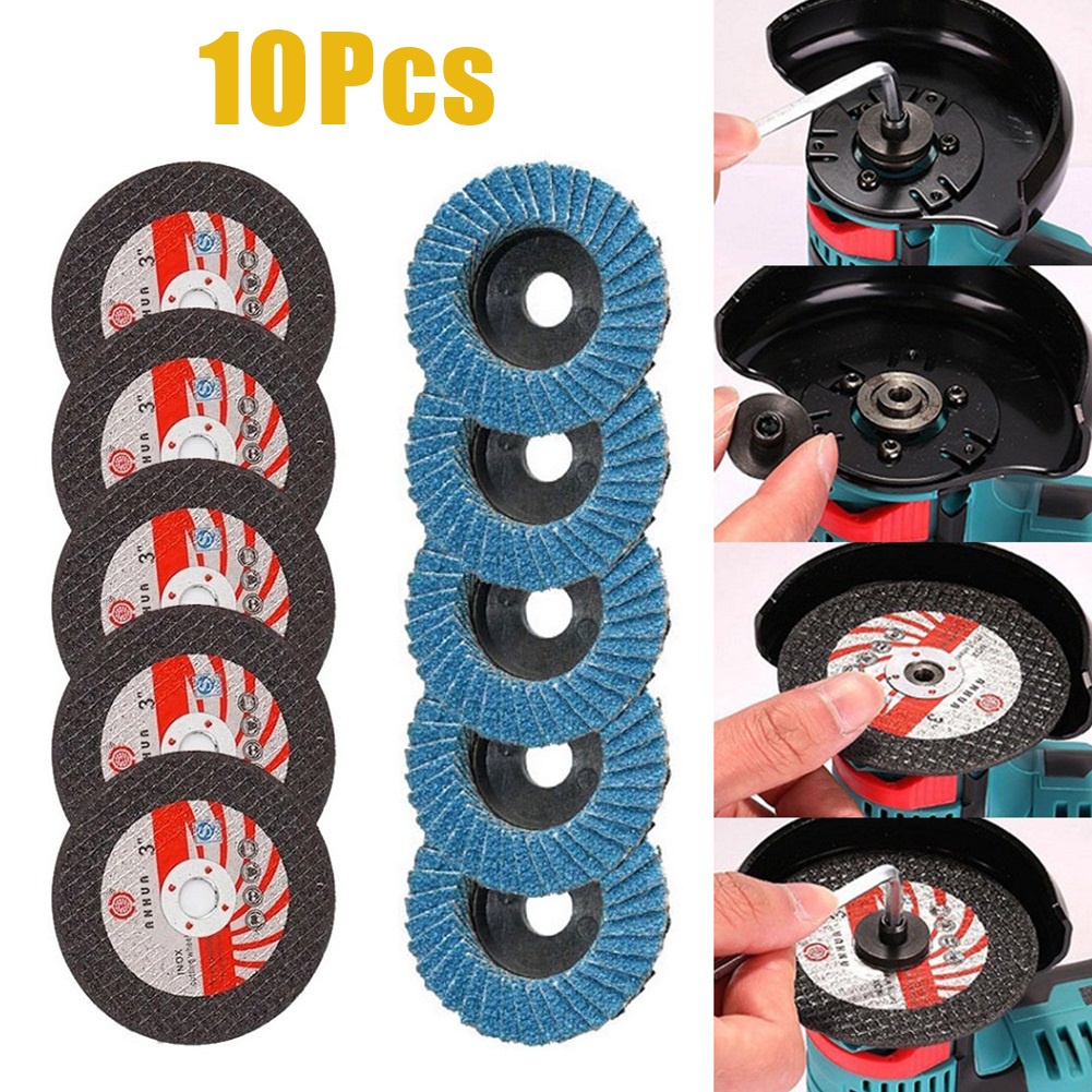 75mm Cutting Discs Flat Flap Discs Set Circular Resin Cutting Disc Grinding Wheel Ceramic Tile Polis