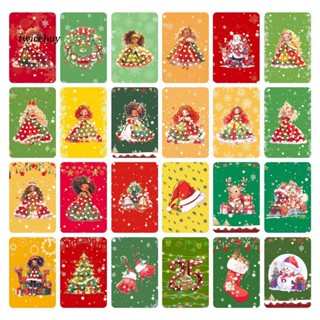 [TY] ชุดสติกเกอร์กระดาษวาดภาพ ลายคริสต์มาส Diy สําหรับเด็ก