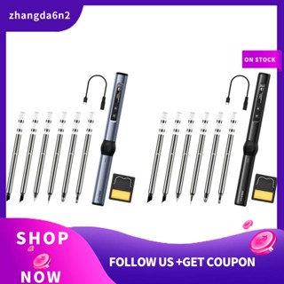【พร้อมส่ง】FNIRSI Hs-01 หัวแร้งไฟฟ้าอัจฉริยะ และหัวแร้งบัดกรี PD 65W ปรับอุณหภูมิได้ ทําความร้อนเร็ว 6 ชิ้น