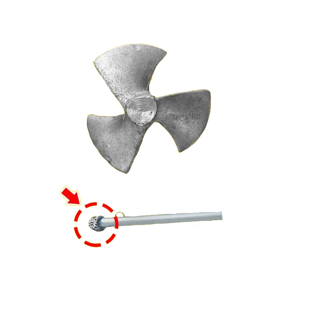 ใบพัดปั้มหาง ใบพัดท่อพญานาค 3แฉก รู5หุน ใช้ได้กับท่อพญานาครอบเร็ว ปั้มหาง ท่อสูบน้ำ ขนาด 4 นิ้วครึ่ง และ 5 นิ้วครึ่ง - รูปที่ 3