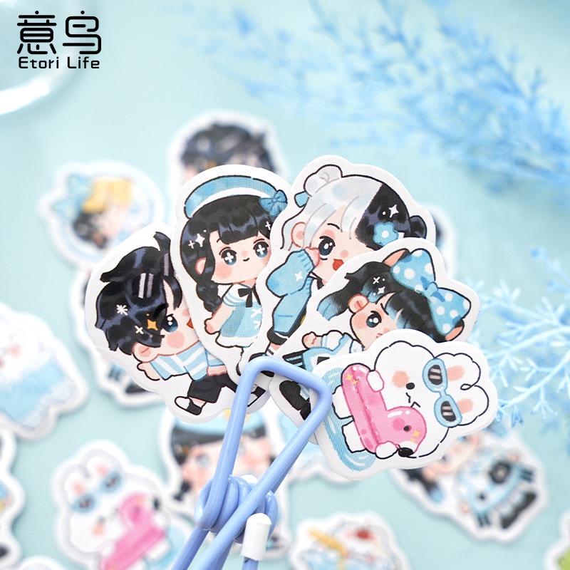 45 ชิ้น Etori Life น่ารัก การ์ตูนเด็กผู้หญิง สติกเกอร์ DIY Kawaii ตกแต่งเครื่องเขียน อัลบั้มไดอารี่ ถ้วย โน๊ตบุ๊ค โทรศัพท์มือถือ ของเล่น สมุดภาพ